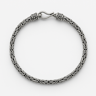 Pulsera Bizantino de Plata 3mm